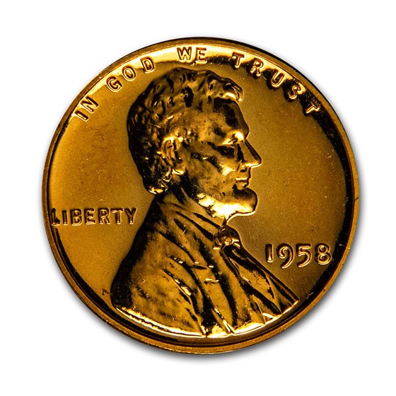 1958 Lincoln Cent Gem Proof (Red) 1958 Lincoln Cent Gem Proof (Red)